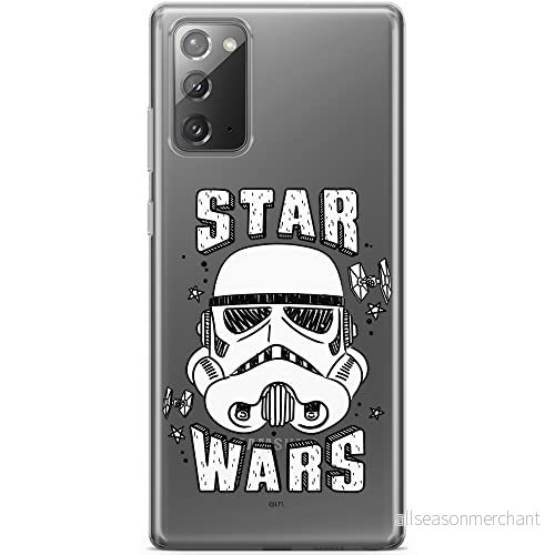 ERT GROUP mobiltelefonfodral för Samsung GALAXY NOTE 20 originalt och officiellt licensierat Star Wars mönster Stormtrooper 013 anpassad till formen på mobiltelefonen, gedeeltelijk transparant 5903040456842