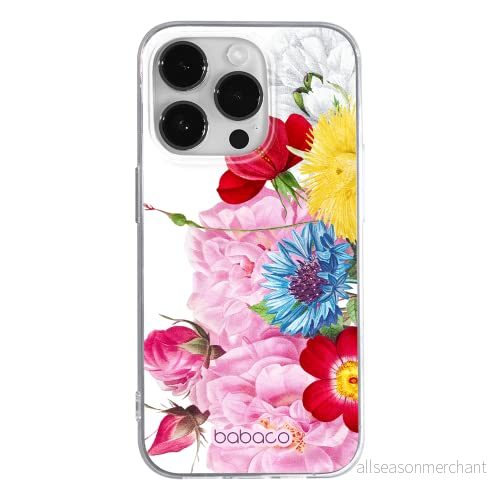 ERT GROUP mobiltelefonfodral för Apple Iphone 14 PRO originalt och officiellt licensierat Babaco mönster Flowers 056 optimalt anpassad till formen på mobiltelefonen, fodral tillverkad av TPU plast 5905131920546