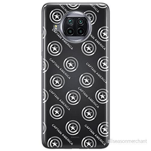 ERT GROUP mobiltelefonfodral för Xiaomi REDMI NOTE 9T originalt och officiellt licensierat Marvel mönster Captain America 012 anpassad till formen på mobiltelefonen, fodral tillverkad av TPU plast 5904805648281
