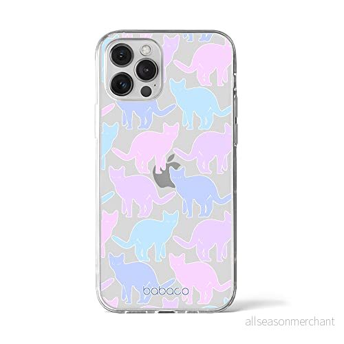 ERT GROUP mobiltelefonfodral för Iphone 12 PRO MAX originalt och officiellt licensierat Babaco mönster Cats 011 optimalt anpassad till formen på mobiltelefonen, gedeeltelijk transparant 5905131069733