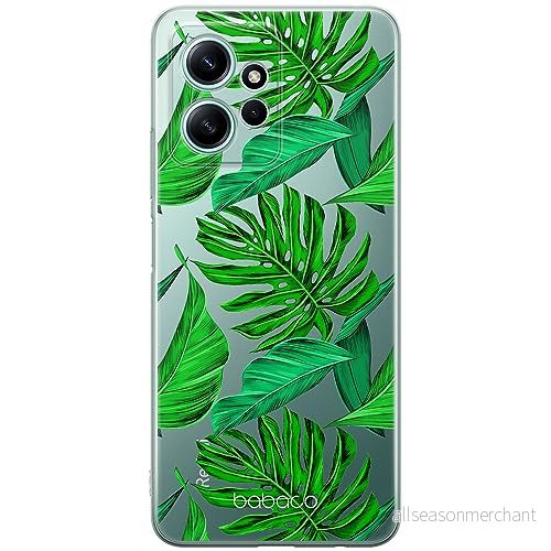 ERT GROUP mobiltelefonfodral för Xiaomi REDMI NOTE 12 4G originalt och officiellt licensierat Babaco mönster Plants 006 optimalt anpassad till formen på mobiltelefonen, gedeeltelijk transparant 5905511939205