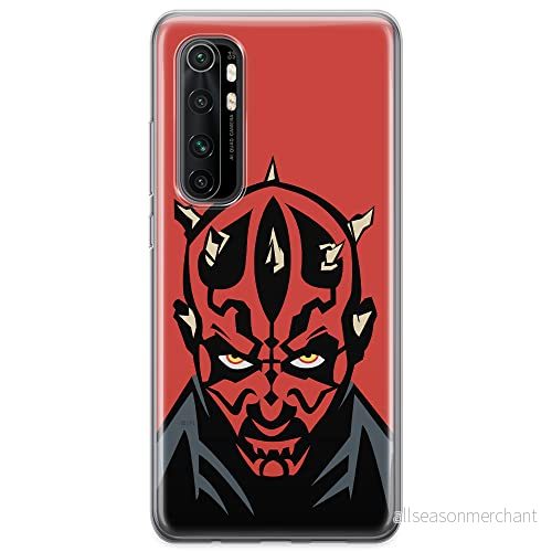 ERT GROUP mobiltelefonfodral för Xiaomi MI NOTE 10 Lite originalt och officiellt licensierat Star Wars mönster Darth Maul 004 anpassad till formen på mobiltelefonen, fodral tillverkad av TPU plast 5904805589935