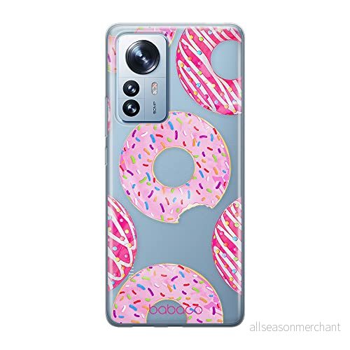 ERT GROUP mobiltelefonfodral för Xiaomi 12 / 12X originalt och officiellt licensierat Babaco mönster Donut 002 optimalt anpassad till formen på mobiltelefonen, gedeeltelijk transparant 5905511481247
