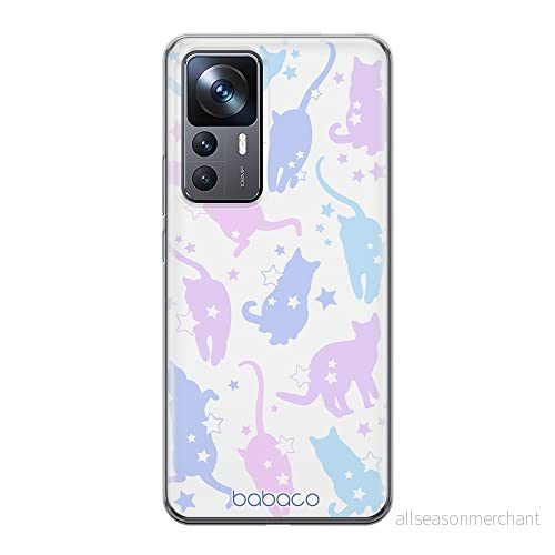 ERT GROUP mobiltelefonfodral för Xiaomi 12T/12T pro/K50 Ultra originalt och officiellt licensierat Babaco mönster Cats 016 anpassad till formen på mobiltelefonen, fodral tillverkad av TPU plast 5905511585365