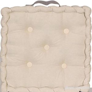 Atout Ciel Golvkudde 40 x cm med kontrasterande handtag, fyrkantig, beige 3115334127334