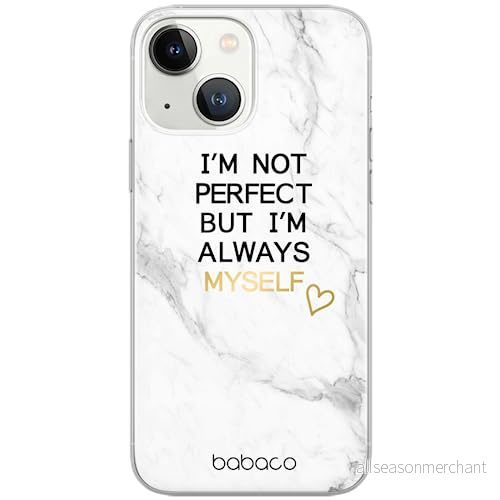 ERT GROUP mobiltelefonfodral för Apple Iphone 13 MINI originalt och officiellt licensierat Babaco mönster Positive vibes 005 Vit anpassad till formen på mobiltelefonen, fodral tillverkad av TPU plast 5903932952650