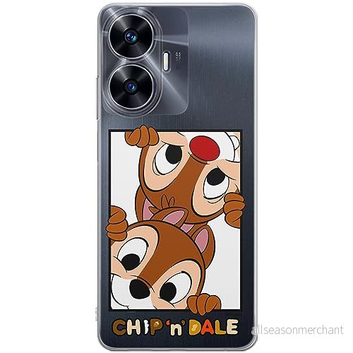 ERT GROUP mobiltelefonfodral för Realme C55 originalt och officiellt licensierat Disney mönster Chip & Dale 005 optimalt anpassad till formen på mobiltelefonen, gedeeltelijk transparant 5905795022310
