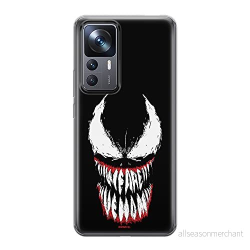 ERT GROUP mobiltelefonfodral för Xiaomi 12T/12T pro/K50 Ultra originalt och officiellt licensierat Marvel mönster Venom 005 anpassad till formen på mobiltelefonen, fodral tillverkad av TPU plast 5905511579548