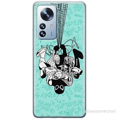 ERT GROUP mobiltelefonfodral för Xiaomi 12 PRO originalt och officiellt licensierat Marvel mönster Spider Man 043 optimalt anpassad till formen på mobiltelefonen, fodral tillverkad av TPU plast 5905795020125
