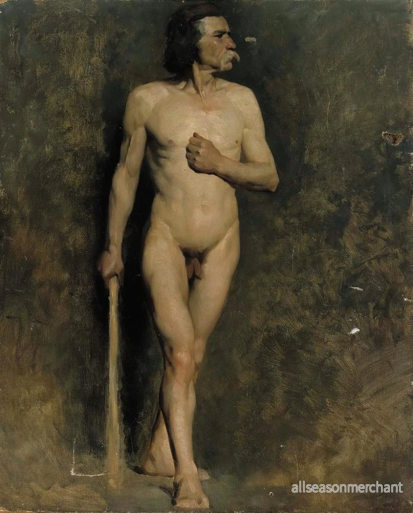 Målning Modell masculin - Albert Edelfelt | Konsttryck - Bild 2
