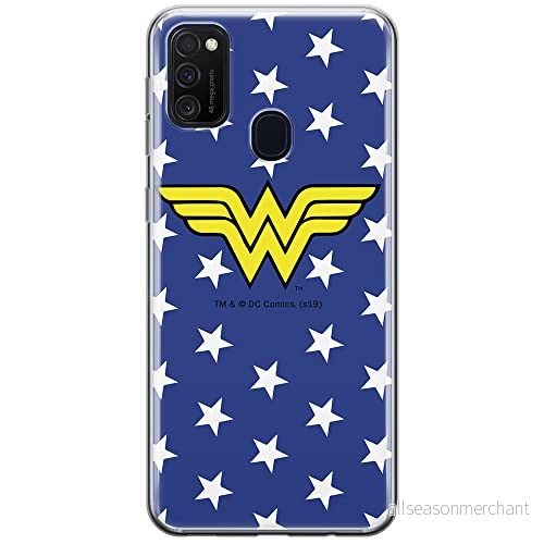 ERT GROUP mobiltelefonfodral för Samsung M21 originalt och officiellt licensierat DC mönster Wonder Woman 006 optimalt anpassad till formen på mobiltelefonen, fodral tillverkad av TPU plast 5903537846507
