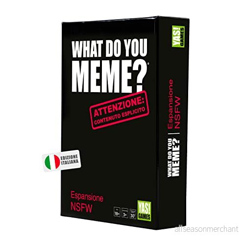 Expansion What Do You Meme? NSFW Yas Games Den enda på italienska, 18 år och uppåt 8027679071485