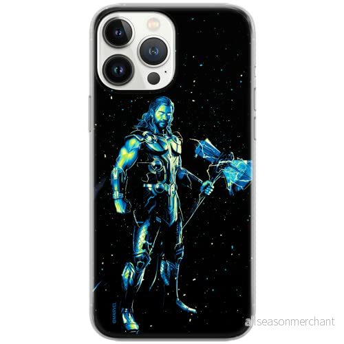 ERT GROUP mobiltelefonfodral för Iphone 13 PRO MAX originalt och officiellt licensierat Marvel mönster Thor 004 Vit optimalt anpassad till formen på mobiltelefonen, fodral tillverkad av TPU plast 5904805162503