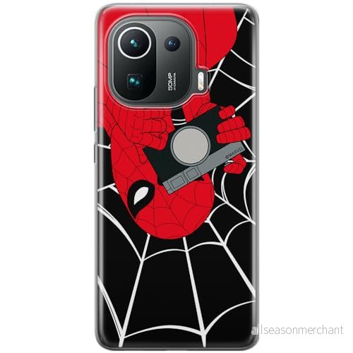 ERT GROUP mobiltelefonfodral för Xiaomi MI 11 PRO originalt och officiellt licensierat Marvel mönster Spider Man 027 optimalt anpassad till formen på mobiltelefonen, fodral tillverkad av TPU plast 5905795004415
