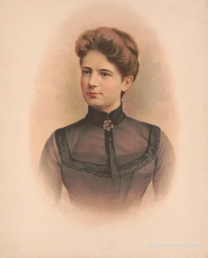 Målning Frances Folsom, Mme Grover Cleveland - Julius Bien Company | Konsttryck - Bild 2