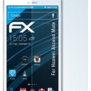 atFoliX FX Clear Premium kristallklart skärmskydd för Huawei Ascend Mate (paket med 3) 4050512105539