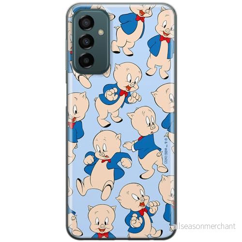 ERT GROUP mobiltelefonfodral för Samsung M23 5G originalt och officiellt licensierat Looney Tunes mönster Porky Pig 001 optimalt anpassad till formen på mobiltelefonen, fodral tillverkad av TPU plast 5905511617608