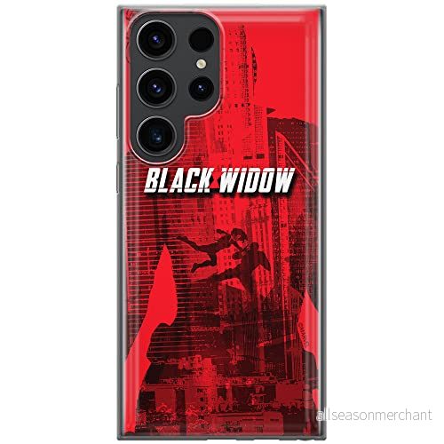 ERT GROUP mobiltelefonfodral för Samsung S23 ULTRA originalt och officiellt licensierat Marvel mönster Black Widow 007 optimalt anpassad till formen på mobiltelefonen, fodral tillverkad av TPU plast 5905511456672