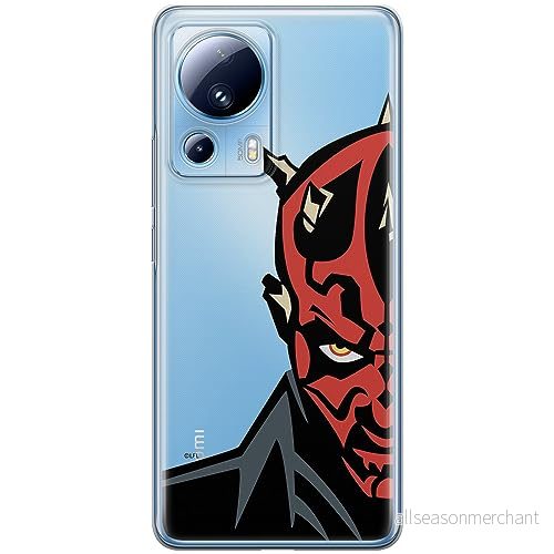 ERT GROUP mobiltelefonfodral för Xiaomi 13 LITE/CIVI 2 originalt och officiellt licensierat Star Wars mönster Darth Maul 003 optimalt anpassad till formen på mobiltelefonen, gedeeltelijk transparant 5905511921200