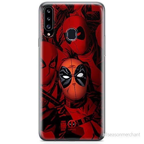 ERT GROUP mobiltelefonfodral för Samsung A20S originalt och officiellt licensierat Marvel mönster Deadpool 001 optimalt anpassad till formen på mobiltelefonen, fodral tillverkad av TPU plast 5904805436857