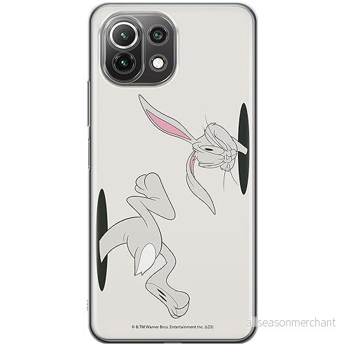 ERT GROUP mobiltelefonfodral för Xiaomi 11 LITE 4G / 5G originalt och officiellt licensierat Looney Tunes mönster Bugs 016, fodral tillverkad av TPU plast 5905795079680