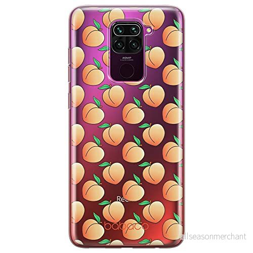 ERT GROUP mobiltelefonfodral för Xiaomi REDMI NOTE 9 originalt och officiellt licensierat Babaco mönster Peaches 001 optimalt anpassad till formen på mobiltelefonen, gedeeltelijk transparant 5903040330364