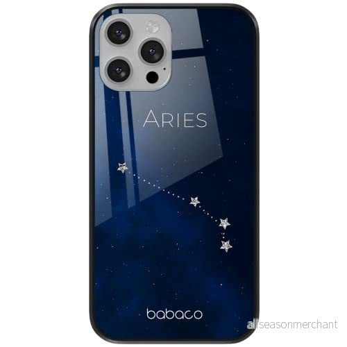 ERT GROUP mobiltelefonfodral för Apple Iphone XS Max originalt och officiellt licensierat Babaco mönster Zodiac Constellation 001 tillverkad av härdat glas, anpassat till mobilens form, skyddsfodral 5903932242874